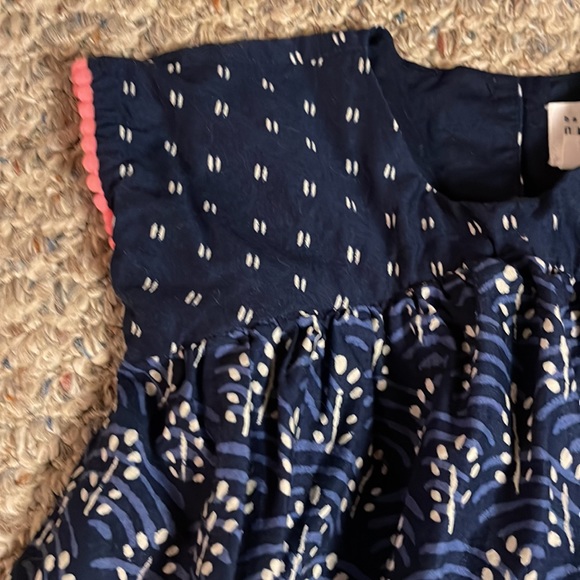 NWOT BABY GAP BUBBLE DRESS BLUE MEDITERRANEAN MIXED PRINTS & DC 18-24 MONTHS - Picture 2 of 8